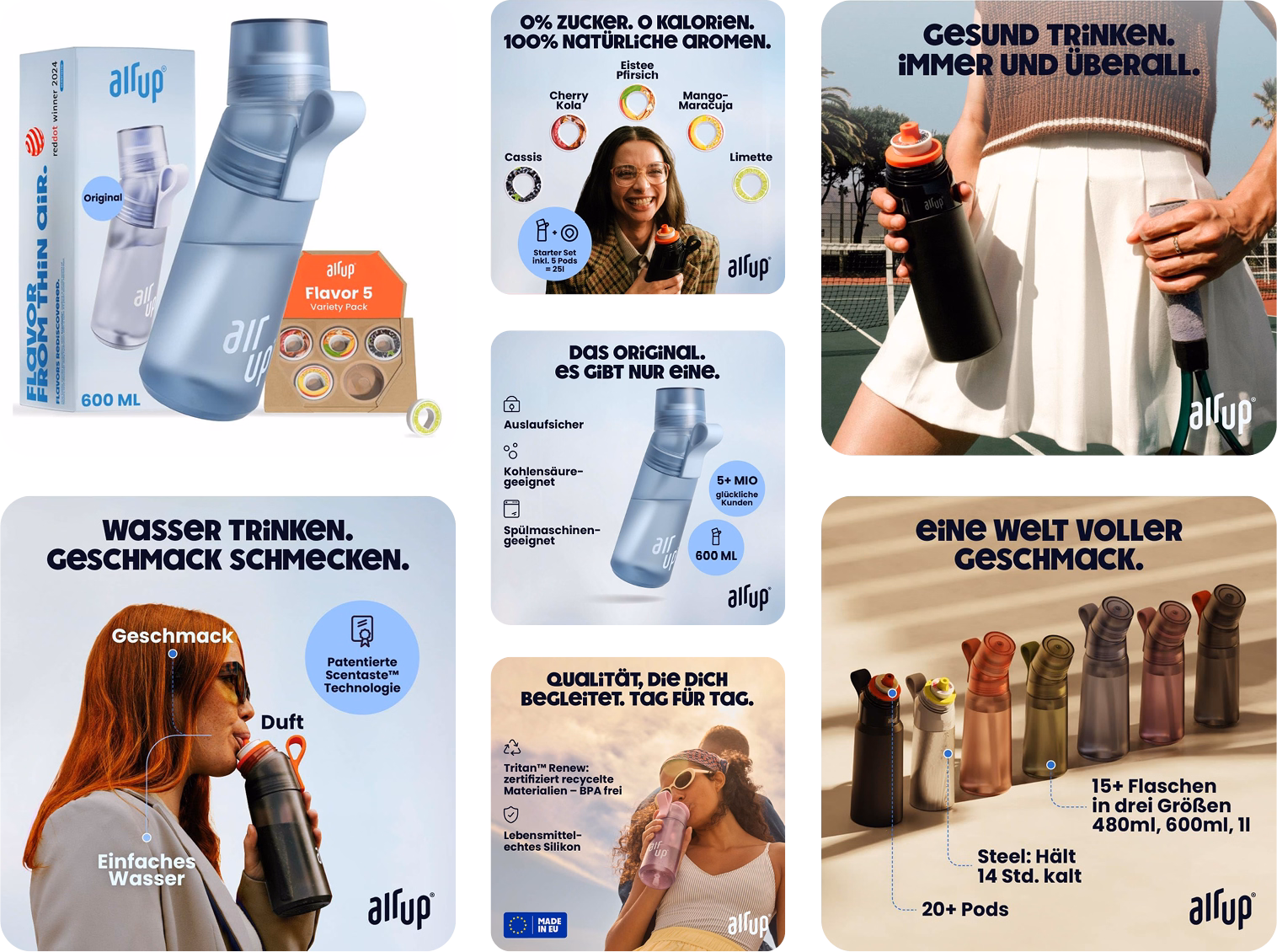 Darstellung von air up Amazon Produktbildern
