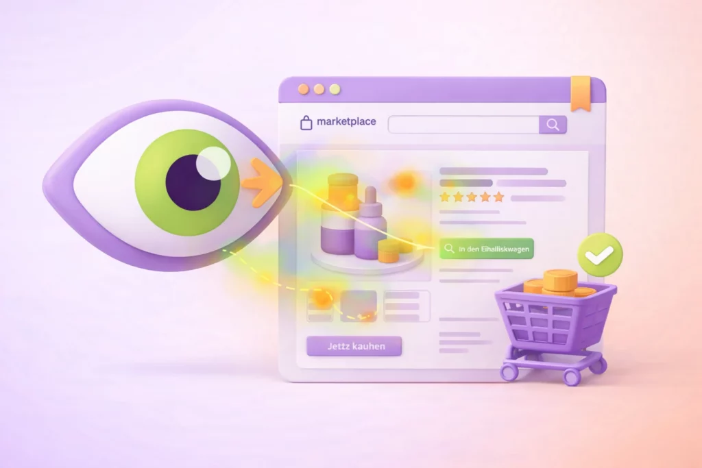 Eye Tracking auf Amazon